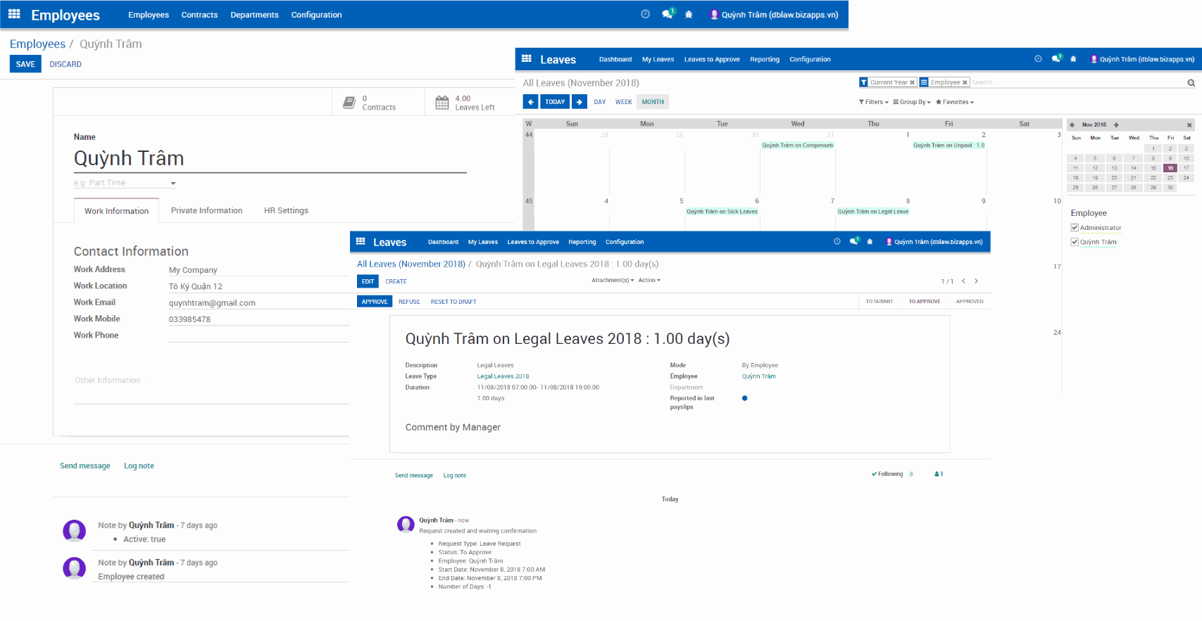 Odoo image and text block