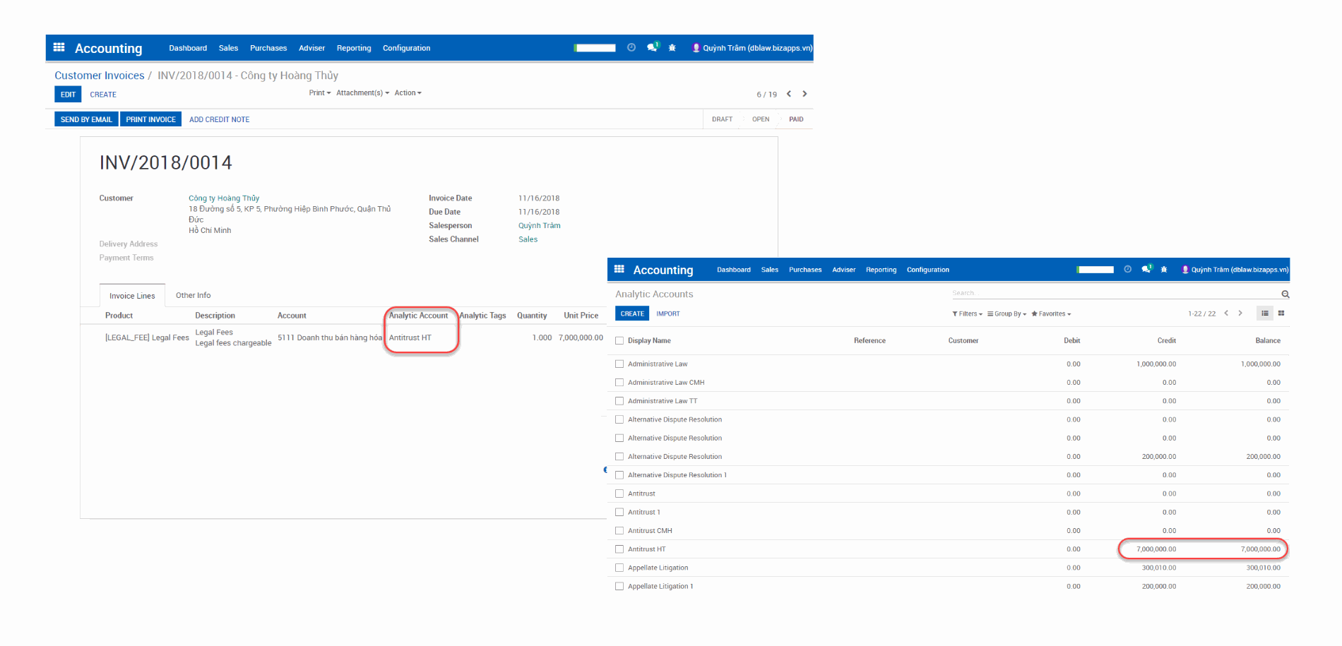 Odoo image and text block