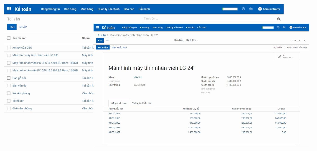 Odoo text and image block