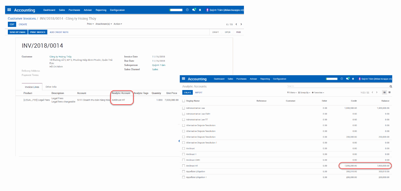 Odoo text and image block