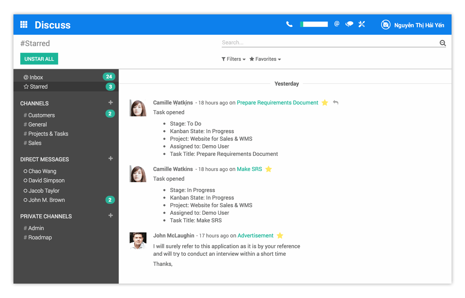 Odoo text and image block