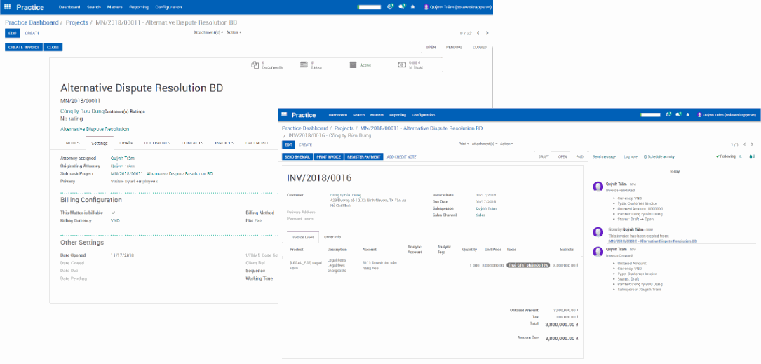 Odoo text and image block