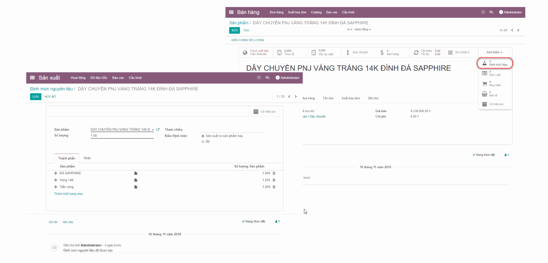 Odoo text and image block