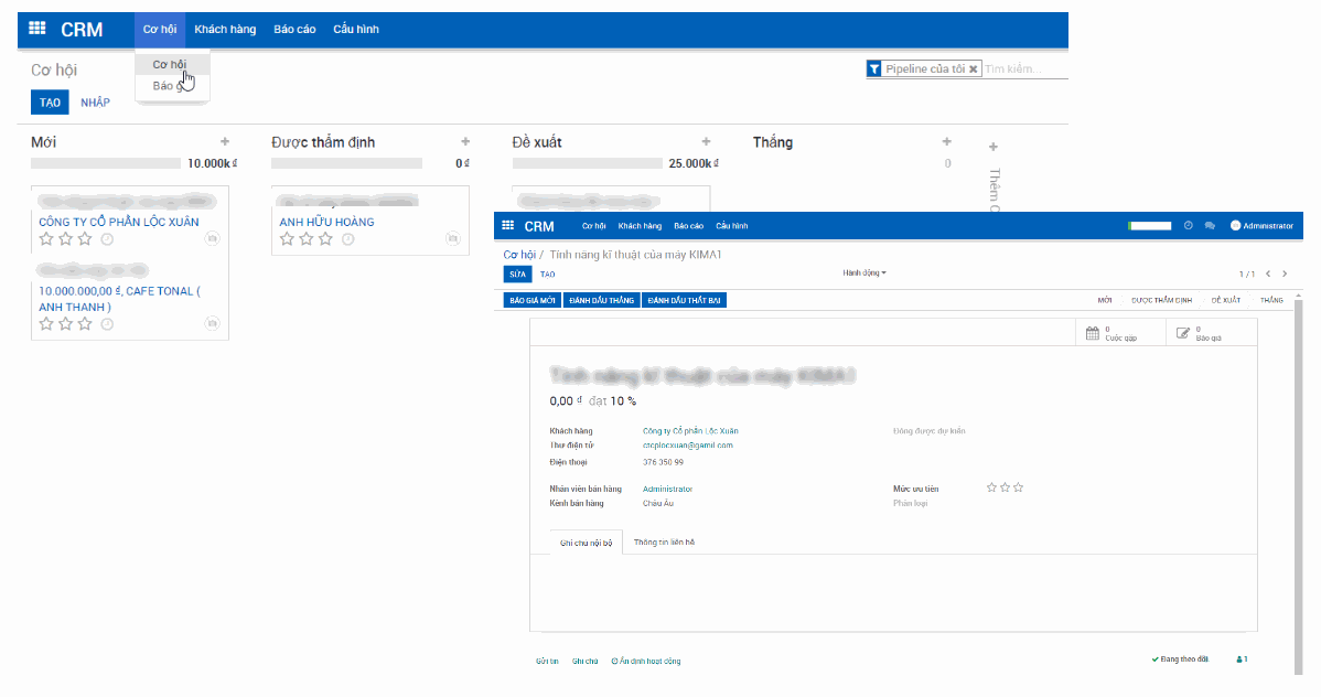 Odoo image and text block