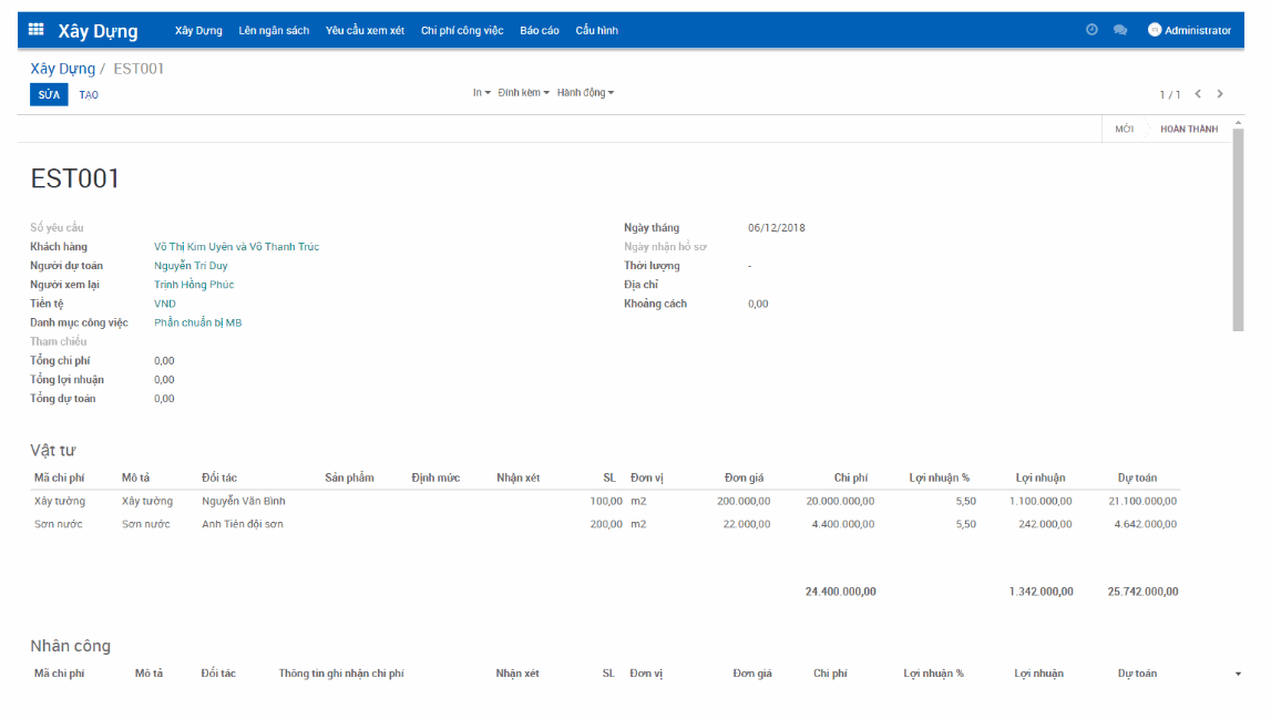 Odoo image and text block