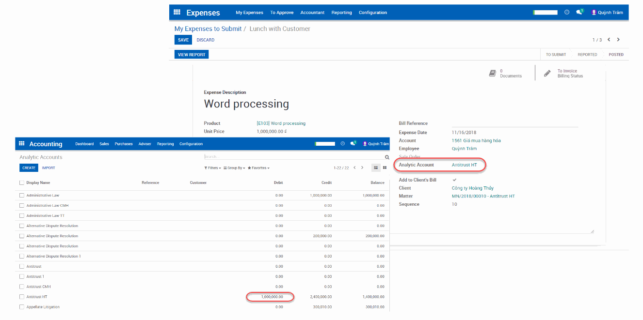 Odoo image and text block