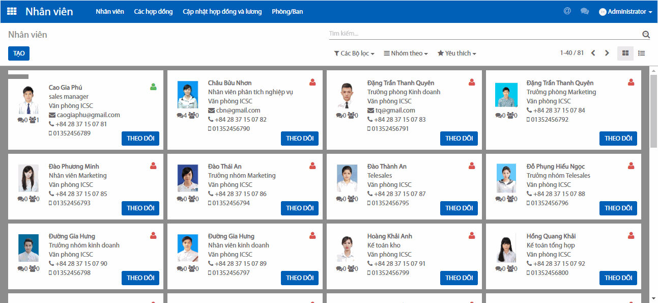 Odoo text and image block