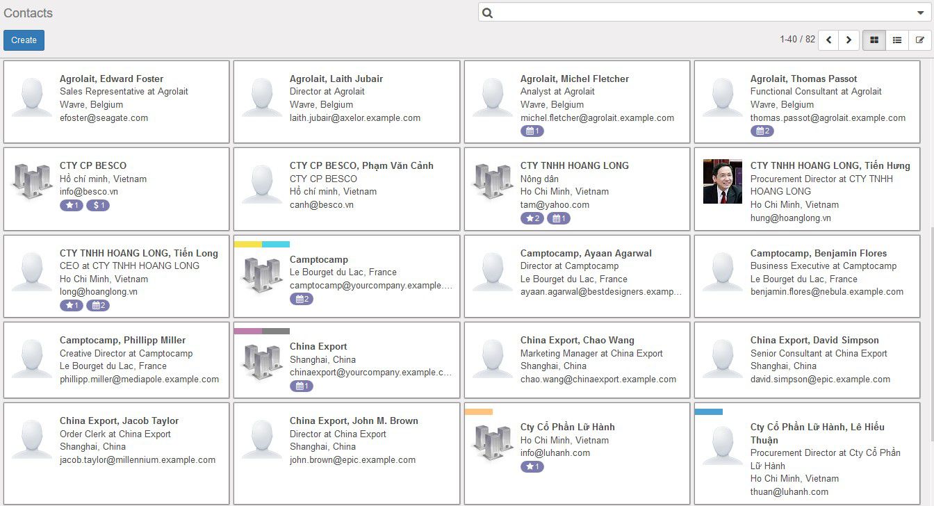 Odoo image and text block