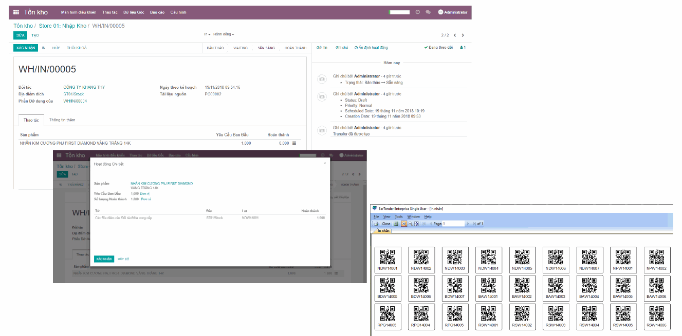 Odoo image and text block