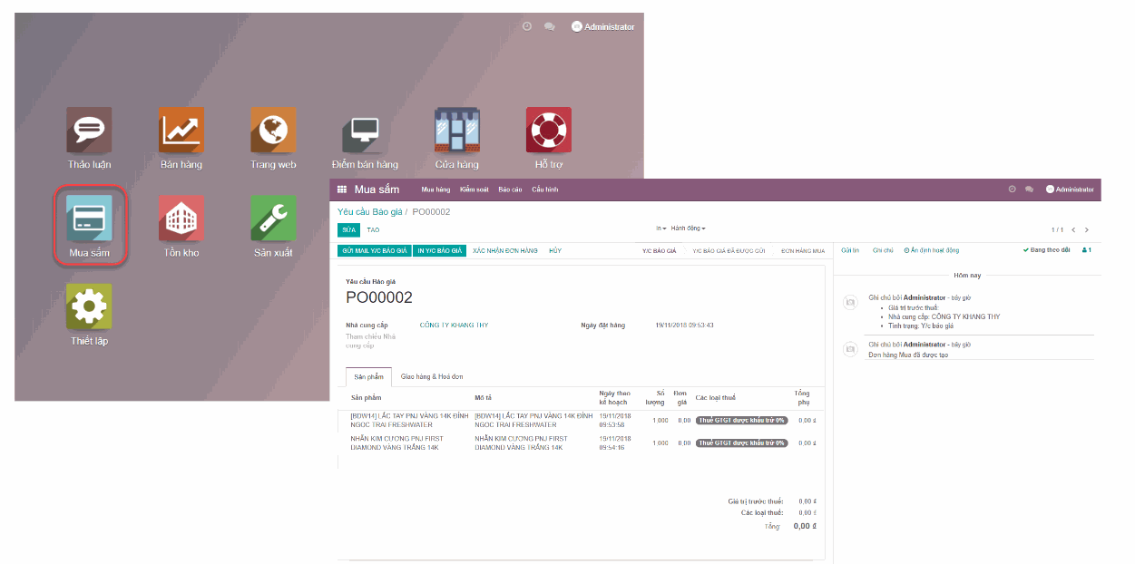 Odoo image and text block