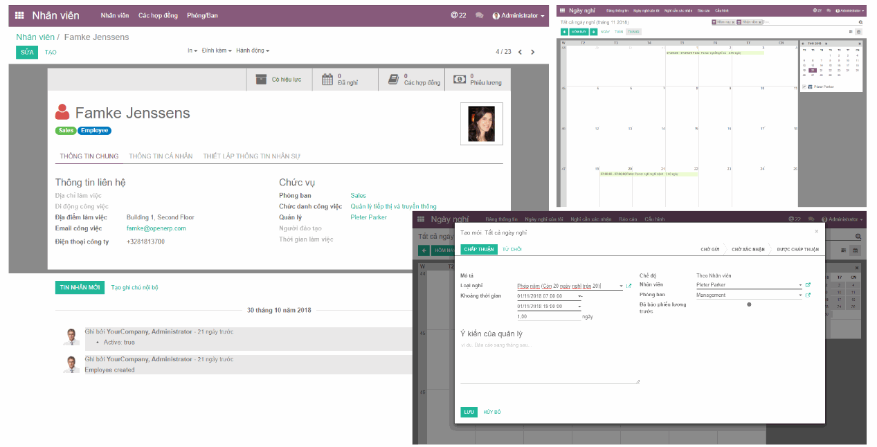 Odoo image and text block