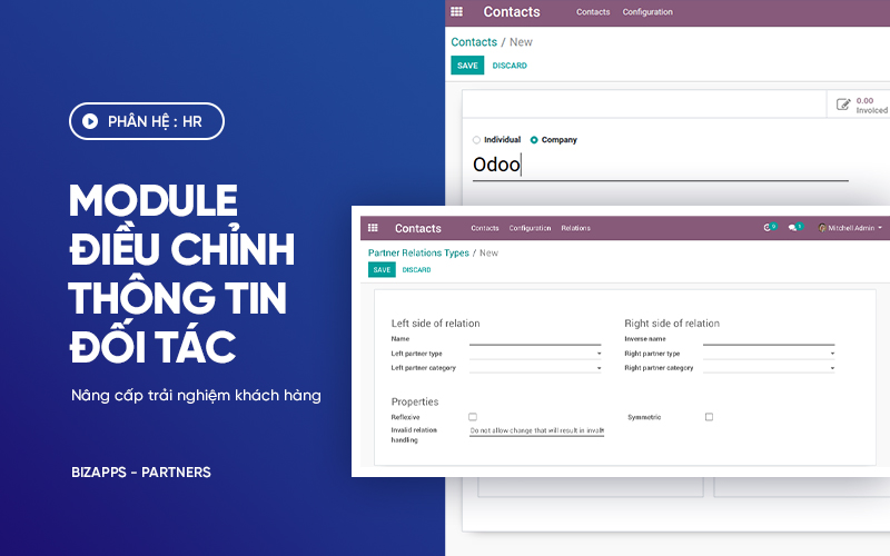 Điều chỉnh thống tin đối tác